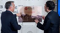 Orbán Viktor a Bank of China épületének megnyitóján