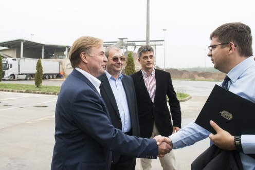 Újraindult a villamosenergia-termelés a szakolyi biomassza erőműben Fotó: Balázs Attila/MTI