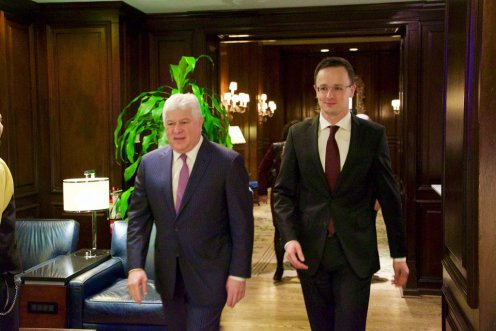 Minister of Foreign Affairs and Trade Péter Szijjártó meets with President of the Center for European Policy Analysis (CEPA) Larry Hirsch in Dallas  Photo: Máté Paczolay/Ministry of Foreign Affairs and Trade