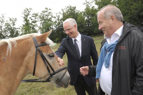 Balog Zoltán a Magyar Lovasterápia Szövetség versenyén - Fotó: Bartos Gyula/EMMi