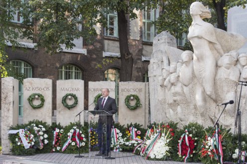 Az '56-osok kiálltak igazukért, működött bennük a szabadságösztön és a haza szeretete Fotó: Árvai Károly/Miniszterelnökség