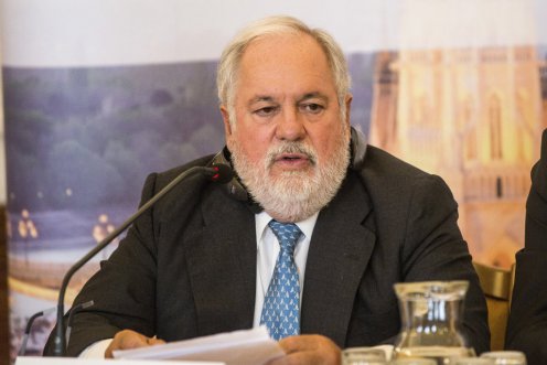 Miguel Arias Canete éghajlat- és energiapolitikáért felelős uniós biztos Fotó: Marjai János/MTI