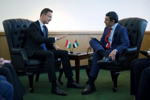 Péter Szijjártó and Sheikh Abdullah bin Zayed bin Sultan Al Nahyan Photo: Ministry of Foreign Affairs and Trade