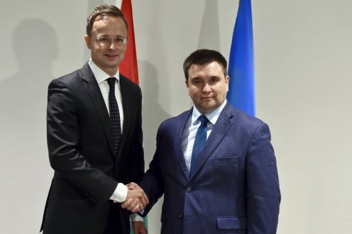 Péter Szijjártó and Pavlo Klimkin