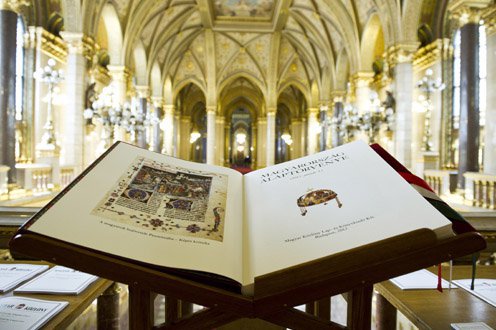 A commemorative edition of Hungary's Fundamental Law