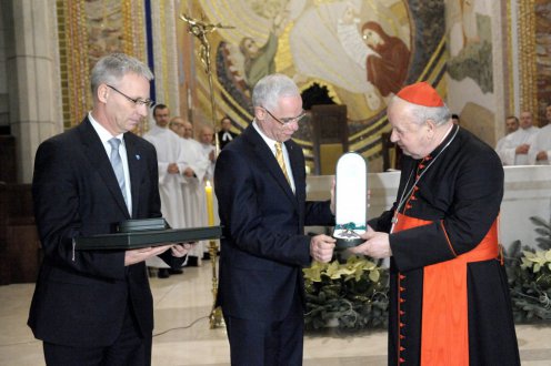 Magyar állami kitüntetést adott át Balog Zoltán Krakkó érsekének Fotó: Bartos Gyula/EMMI 