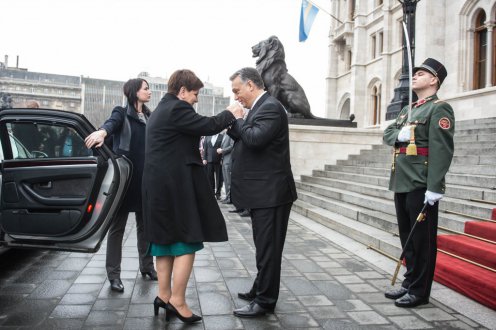 Magyarország és Lengyelország közös célja a viságrádi együttműködés megerősítése Fotó: Botár Gergely/kormany.hu