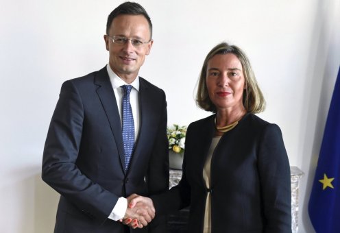 Szijjártó Péter és Federica Mogherini Fotó: KKM